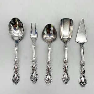 Midcentury International Silverplate Hostess Serving Set, 5 Pcs. - Appetizer Serving Set - Barware Set