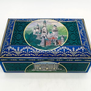 Vintage E. Otto Schmidt Lebkuchen Cookie Biscuit Tin - Made in Germany - 10.5&quot; x 6.75&quot; x 4&quot;