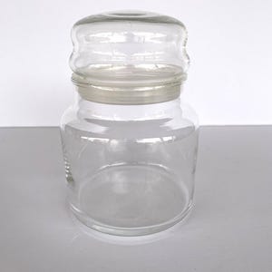 Clear Glass Jar with Sealed Dome Lid