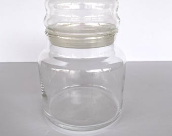 Clear Glass Jar with Sealed Dome Lid