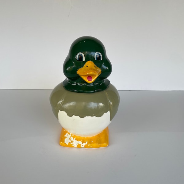 Quacking Mallard Duck Cookie Jar/1986 Dayton Hudson's