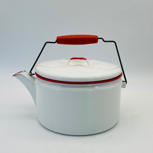 Enamel Tea Kettle Etsy