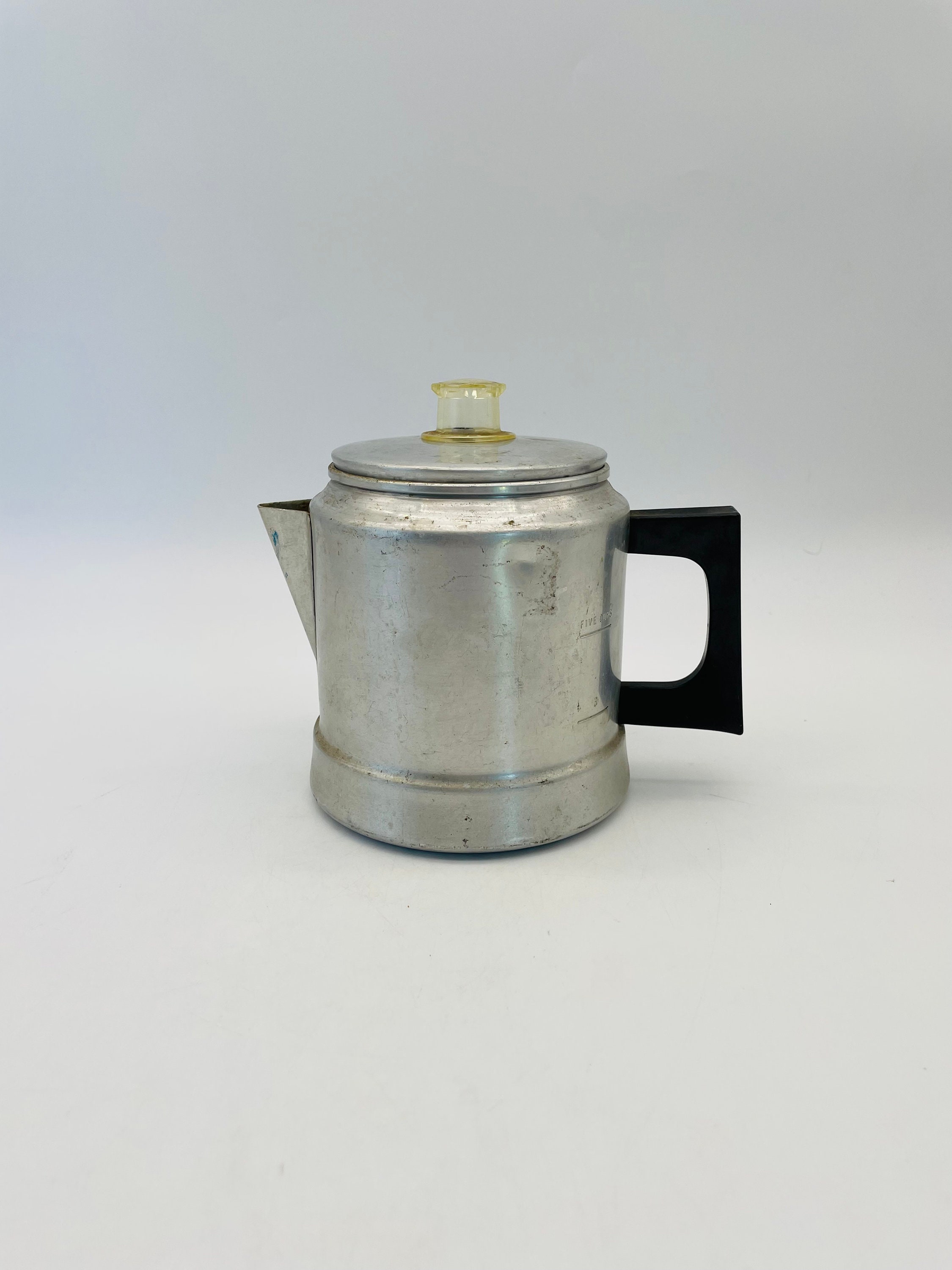 Vintage 1960s Comet Coffee Pot Percolator - Aluminum 9 Cup