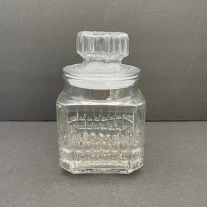 Boîte métallique en verre transparent/pot de cuisine vintage Koeze