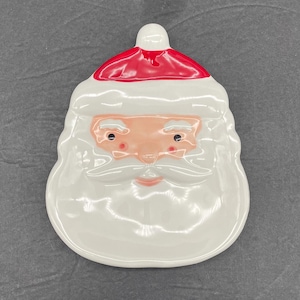 St. Nicholas Square &quot;Santa Face&quot; Trinket Dish/Spoon Rest/Tea Bag Holder - Tahoe Tidings