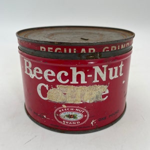 Midcentury Beech-Nut Coffee Tin image 1