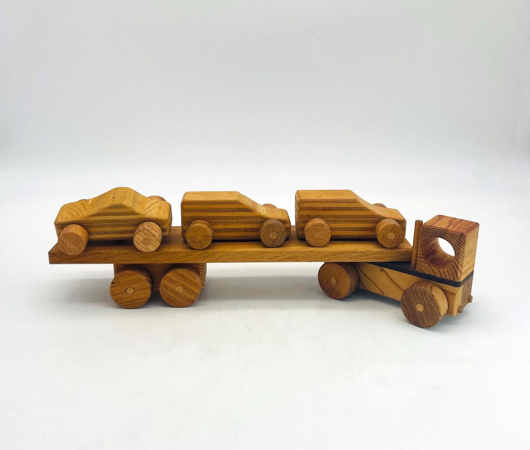 Timber Toy Car High Rider Vintage Handmade Solid Wood Toy Car Hauler - Etsy