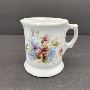 Vintage Floral Porzellan Moustache Rasierbecher