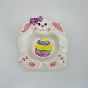 Easter Bunny, Easter Egg Ceramic Bowl/Giftco Easter Dish