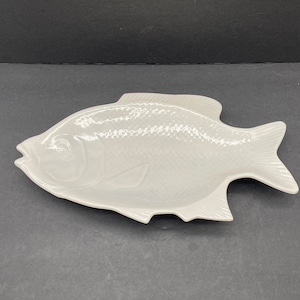 Vintage Ceramic 14.5&quot; Fish Serving Platter