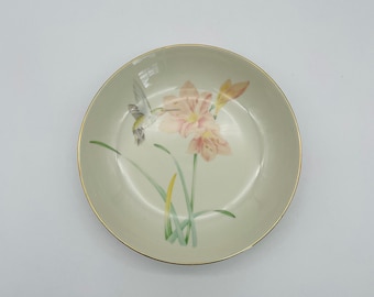 Hummingbird and Day Lily Ceramic Bowl/Wall Hanging