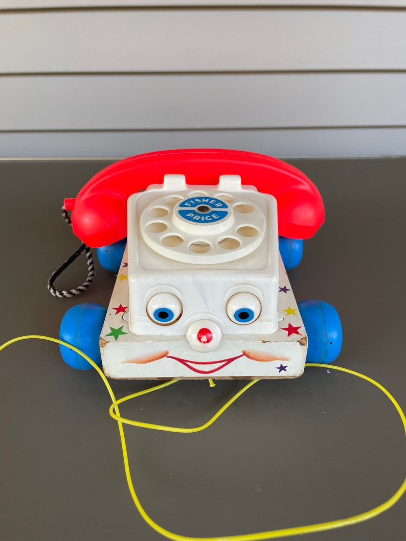 1961 Fisher Price Chatter Telephone/Mid Century Pull Toys image 1