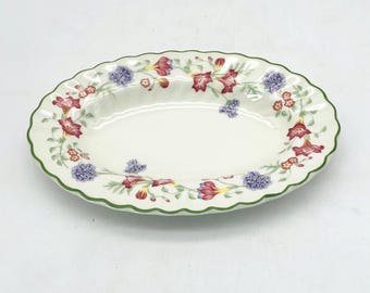 Vintage Churchill "Emily" Fint Servis 15 x 23 cm Relish/Sidorätt - Staffordshire, England