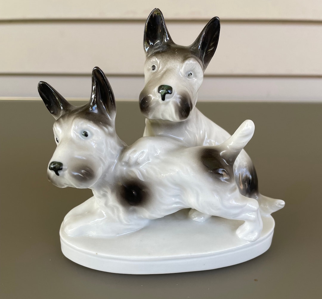 Ceramic Terrier Pups Figurine Etsy ceramic-terrier-pups-figurine-etsy