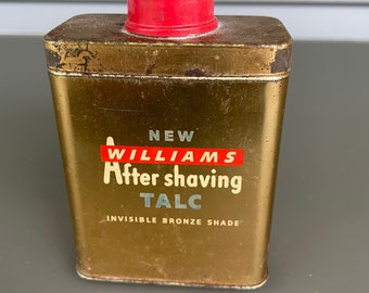 Williams After Shaving Talco Lata con Talco, Vintage