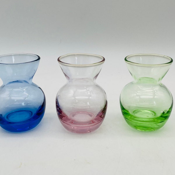 Mini Glass Vases Etsy