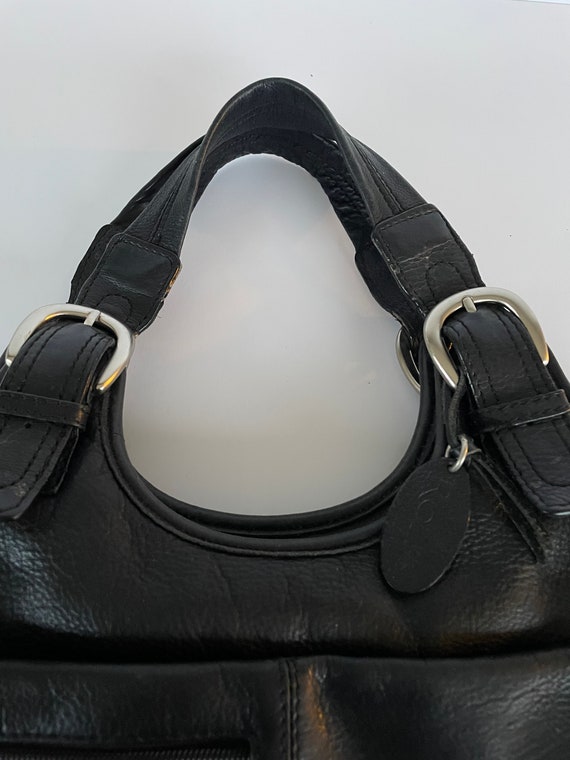 Vintage Rolfs Black Handbag with optional Shoulde… - image 3
