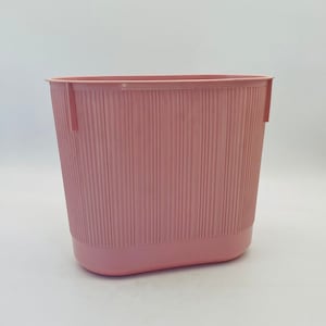 Vintage PInk Rubbermaid Plastic Wastepaper Basket/Trash Can