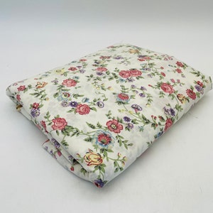 Lovely Rose Floral Percale Full Flat Sheet