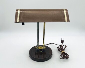 Midcentury Metal Adjustable Piano/Desk Lamp