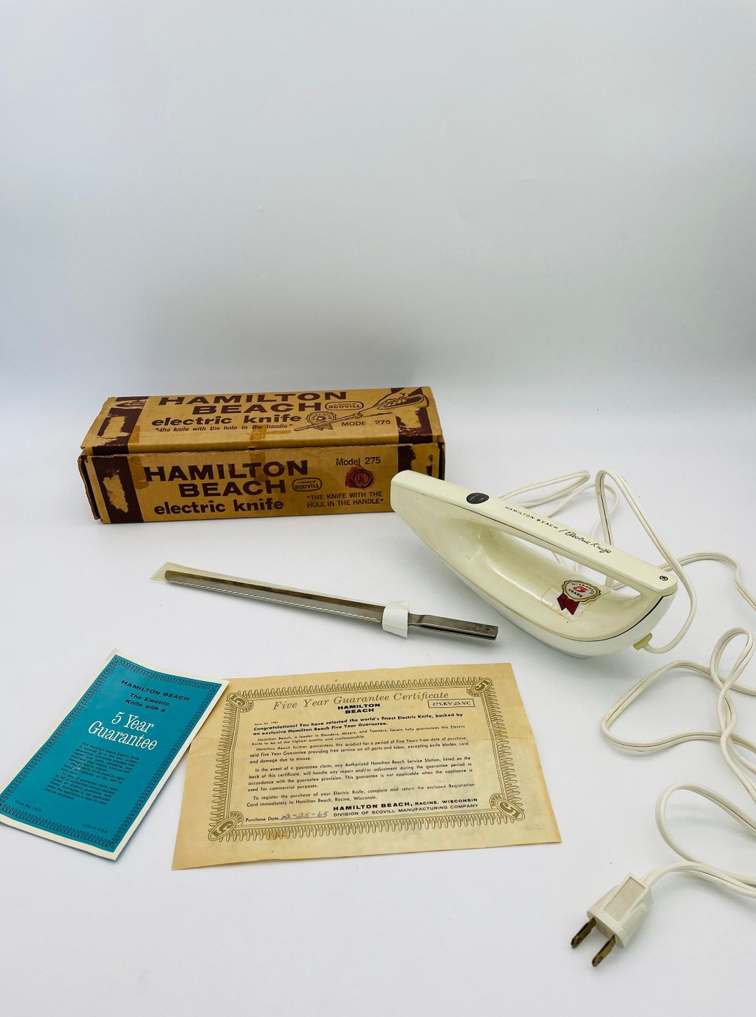 1965 Scovill Hamilton Beach Electric Knife Model 275/mid Etsy