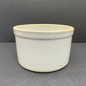Antique 3 7/8&quot; x 6&quot; Stoneware Crock/Bowl/Butter Crock