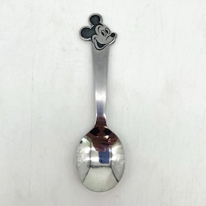 Bonny Stainless Mickey Mouse Toddler/Baby Spoon - Walt Disney Productions
