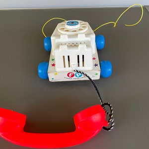 1961 Fisher Price Chatter Telephone/Mid Century Pull Toys image 4