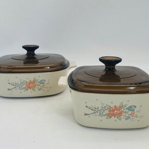 Cocottes « Siphony » Corning Ware vintage - 1,5 L et 2 L (chacun vendu individuellement)