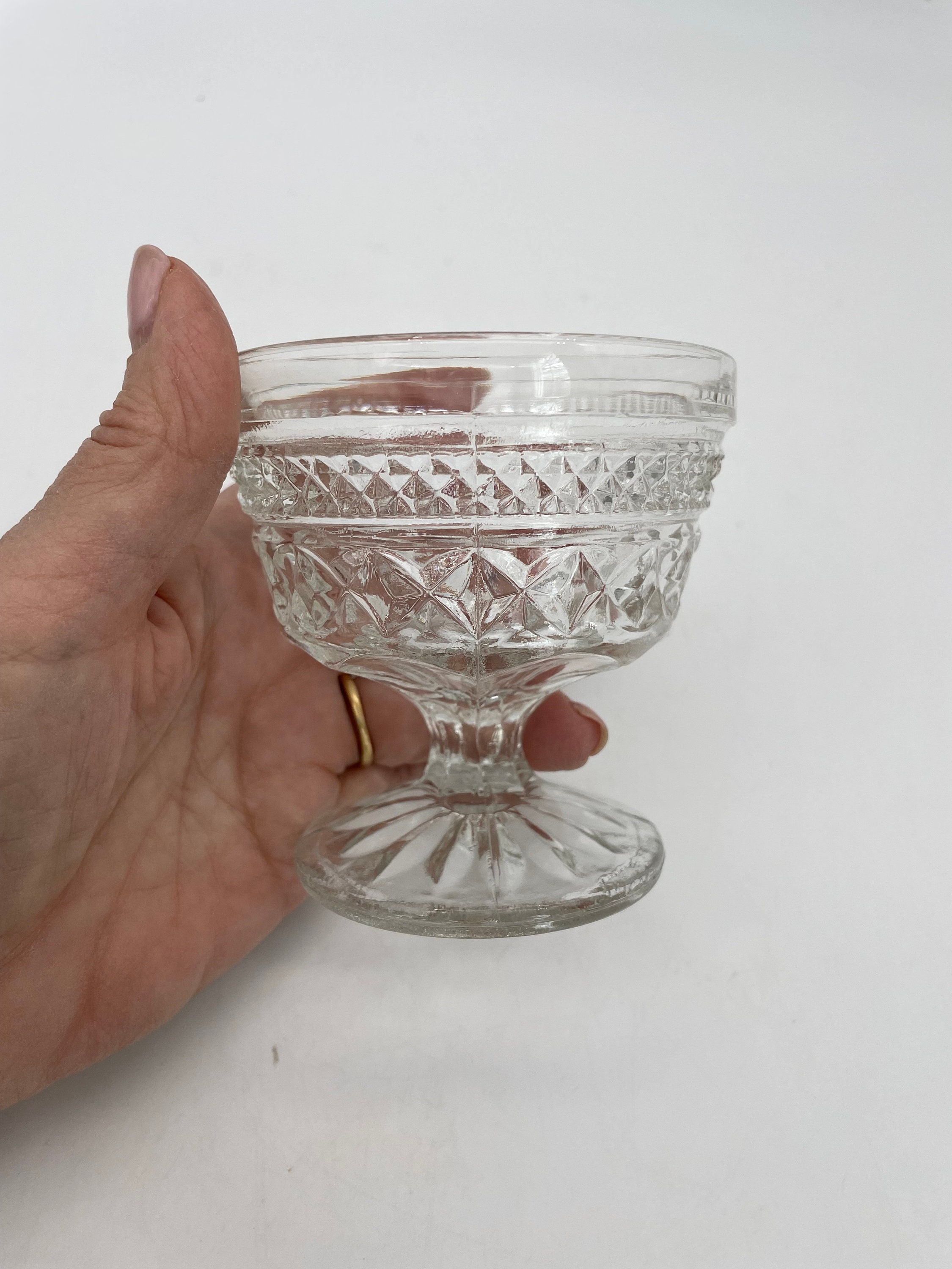 Vintage Glass Dessert Luncheon Bowls Cups Set of 36 MCM Art Deco – SUGA LANE