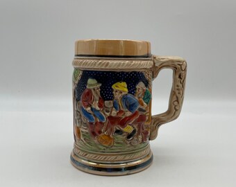 Mitte des Jahrhunderts Volkskunst 20 oz. Bierkrug/Made in Japan