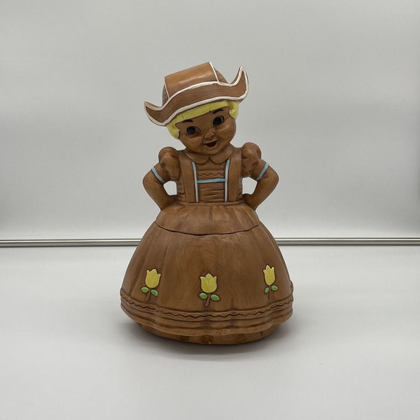 Twin Winton Dutch Girl Cookie Jar/Mid Century Cookie Jar