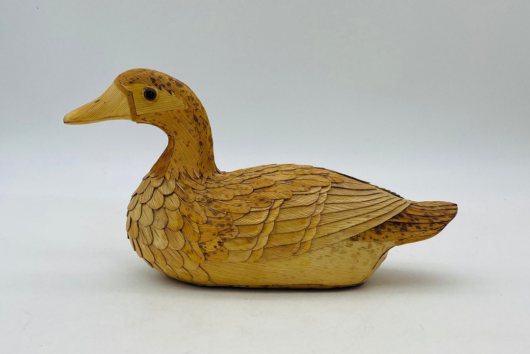 Vintage Hand Carved Duck Figure/decoy - Etsy