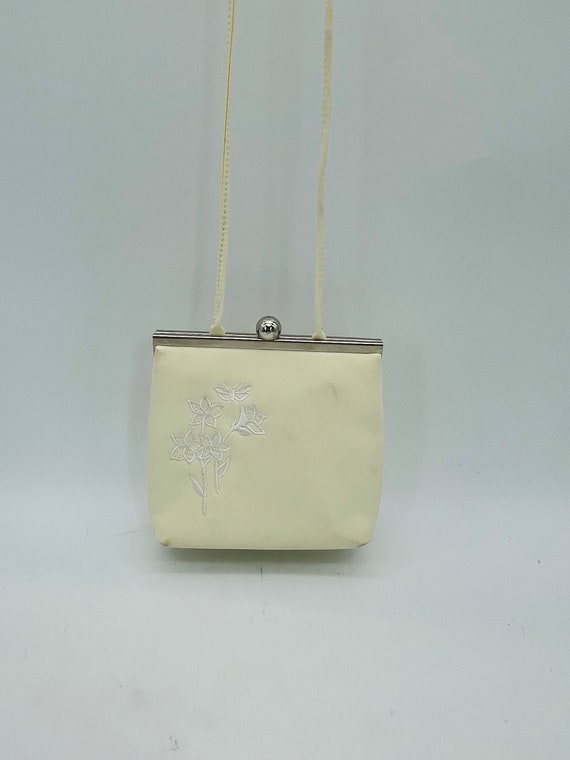 Liz Claiborne Embroidered Mini Evening Handbag wit