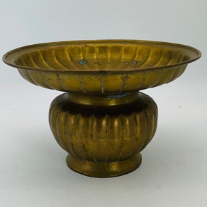 Unique Rustic Old Brass Planter