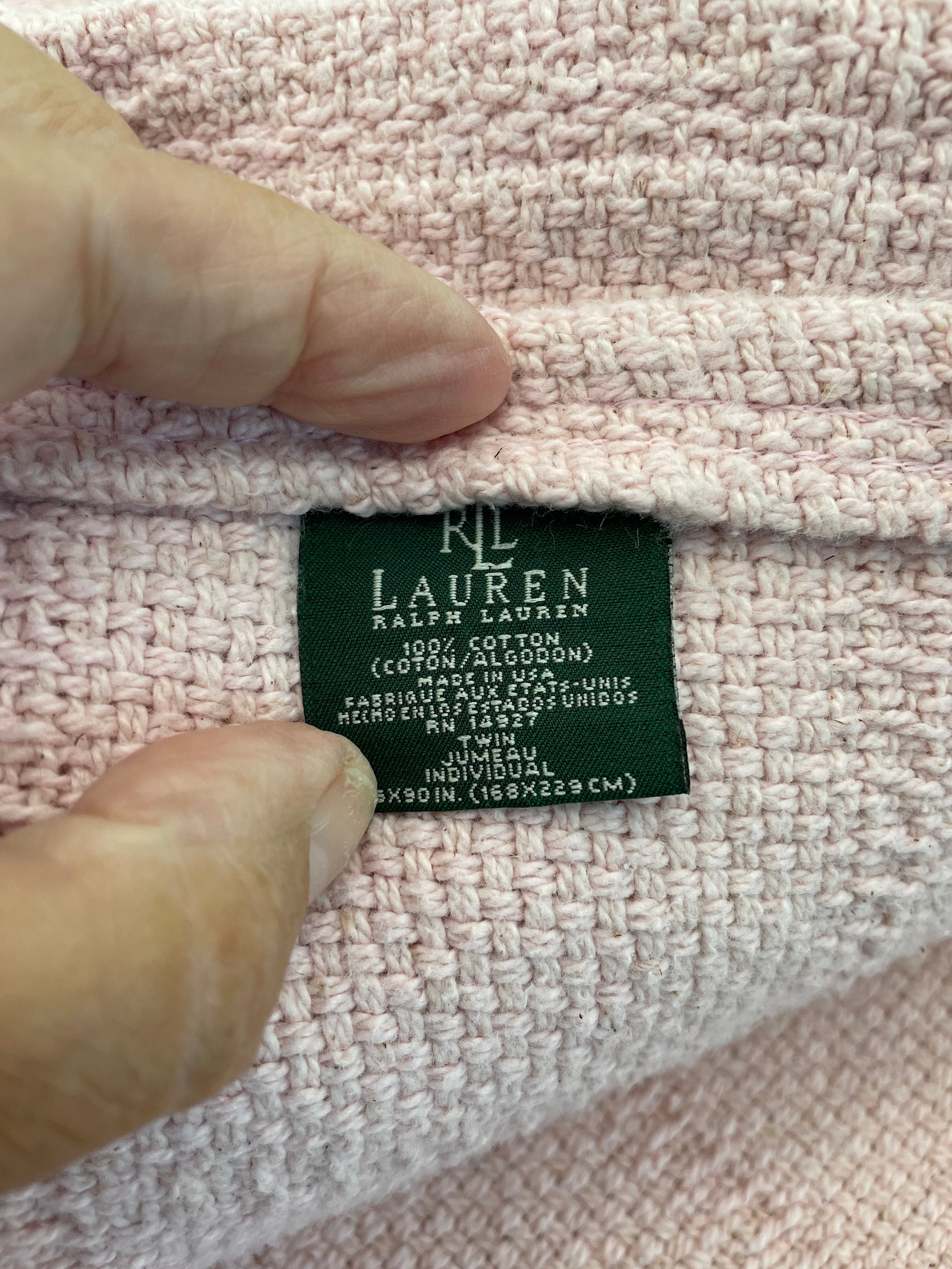 Ralph lauren 100 cotton blanket sales
