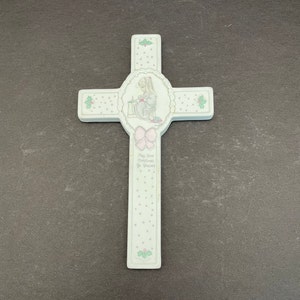 1991 Precious Moments Christmas Wall Cross/Vintage Enesco Cross