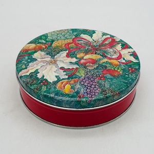 Festive Floral/Fruit Candy Tin