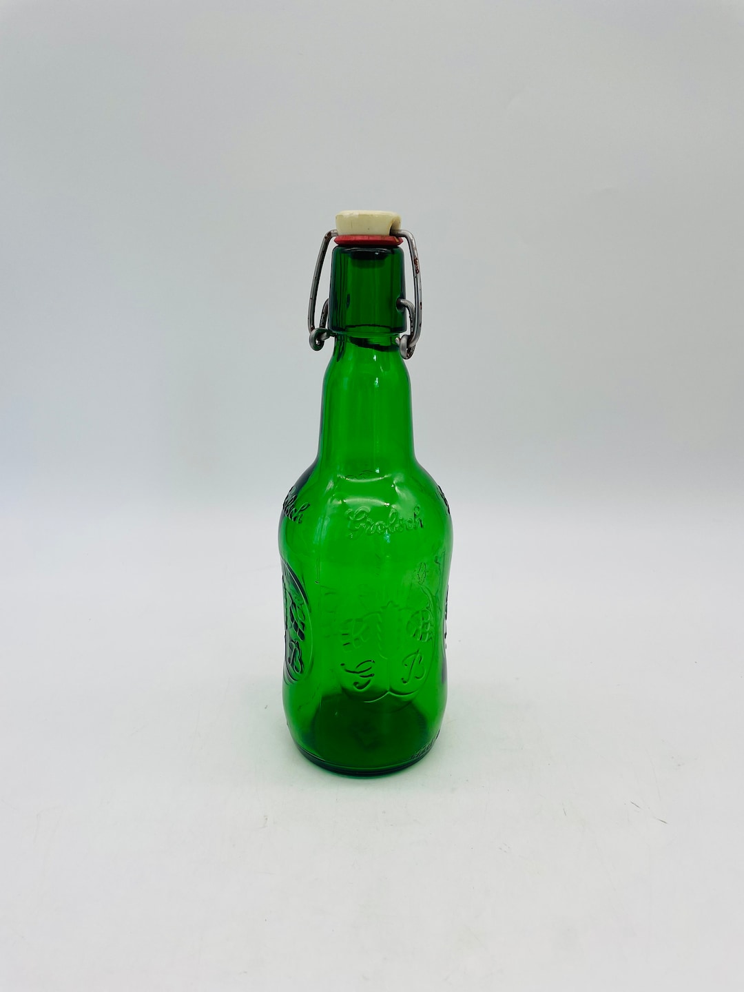 Grolsch Dutch Beer Metal Latch Emerald Green Bottle Etsy