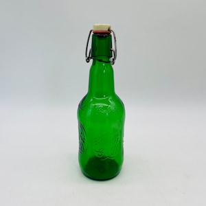 Grolsch Dutch Beer Metal Latch Emerald Green Bottle