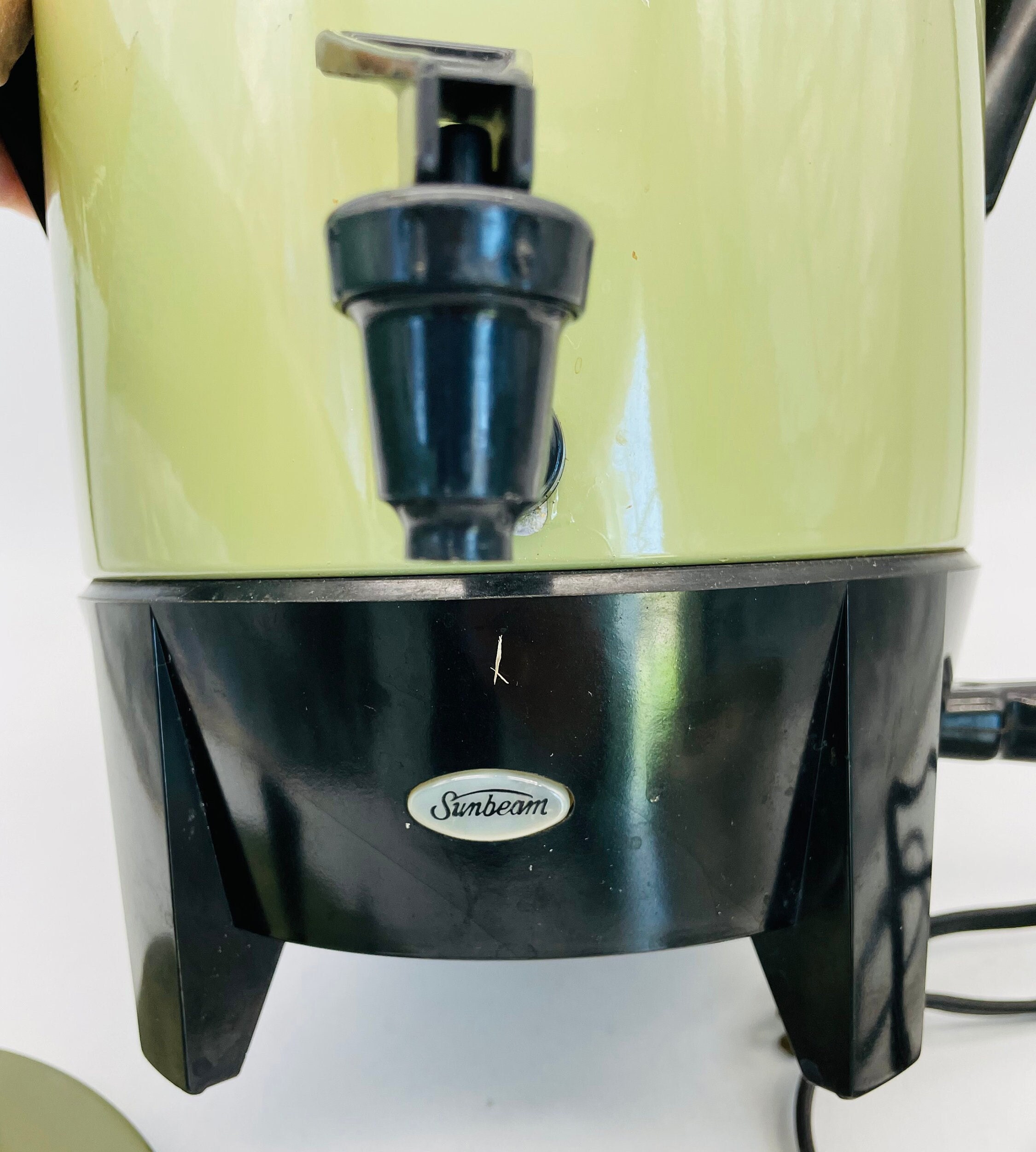 Sunbeam Avocado Green 30 Cup Electric Coffee Maker/mid Century