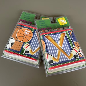 Sports Fun Self Adhesive Border, 2 Pkgs./Vintage Wallpaper Border
