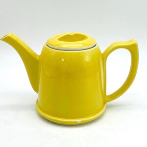 MCM Hall Pottery Yellow Teapot - Made in USA