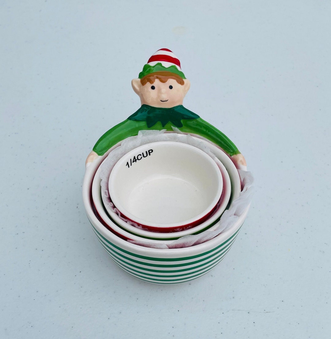 Vintage Ceramic Elf Measuring Cups - Etsy