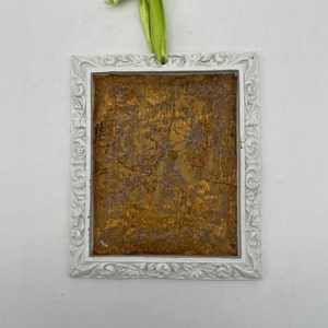 Midcentury 1955 Carved Wood Composite Wall 5&quot; x 4&quot; Frame (Please read description)