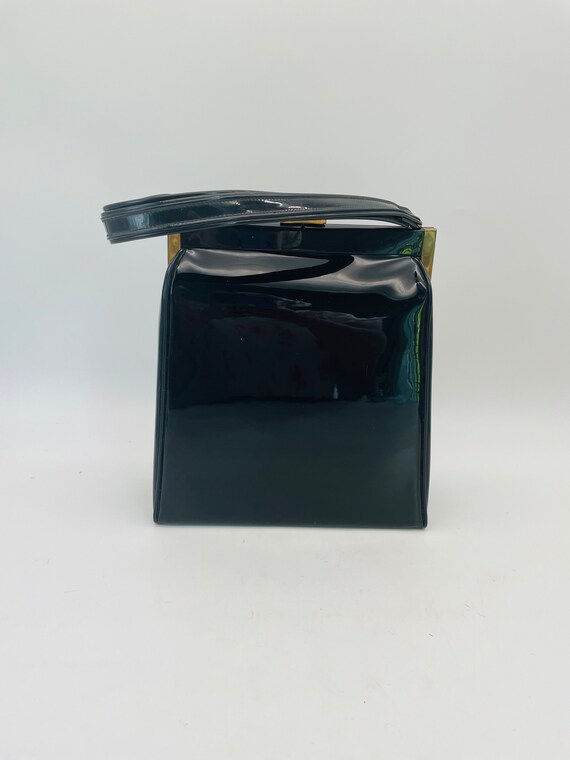 Theodor California Midcentury Black Patent Leathe… - image 10