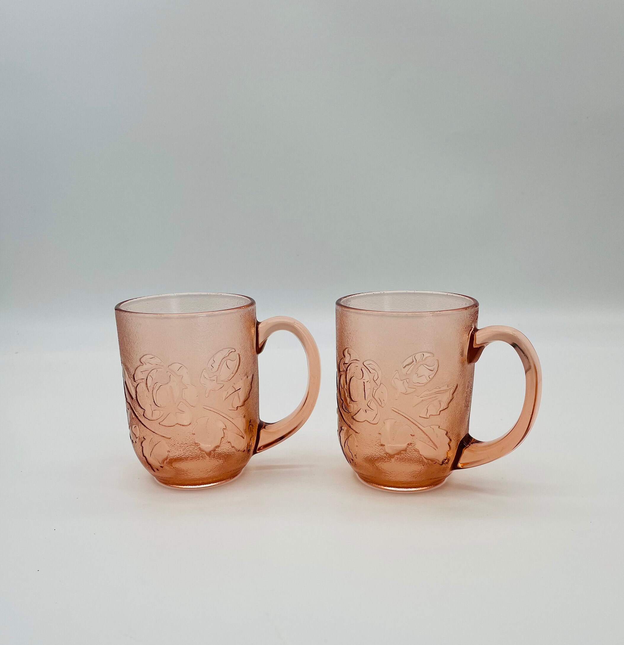 Pottery Porcelain Glass Collectables Art Arcoroc France Rosa Rosaline Pink Glass Mug 10oz 8 Available St