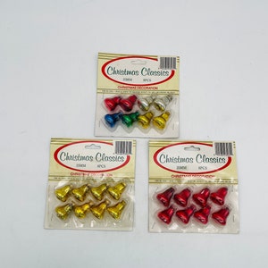 Mini Glass Bell Christmas Ornaments, Pkg of 8/Christmas Classics/Bradford Novelty Co. (pkgs. sold individually)