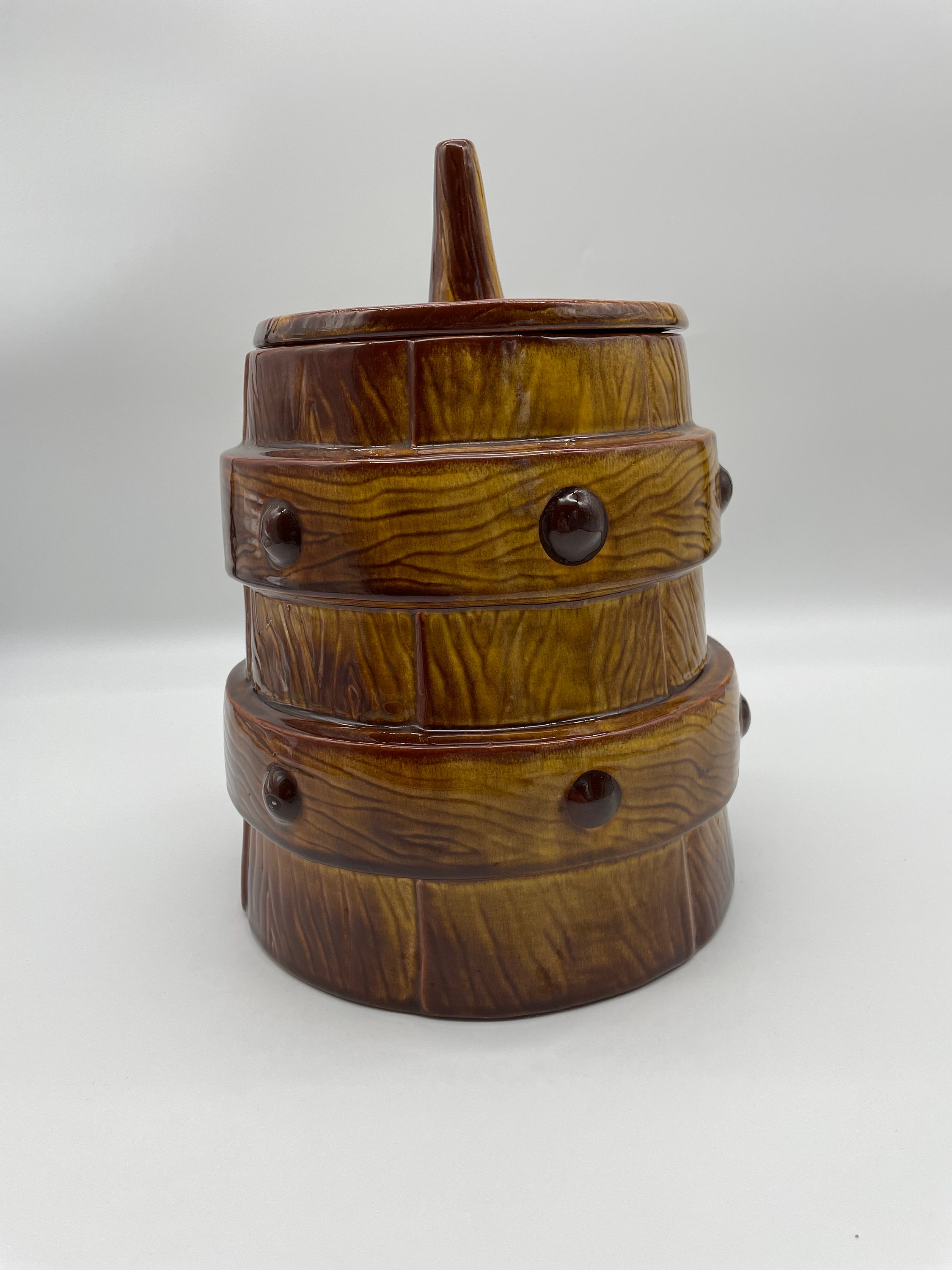 Butter Churn Cookie Jar/mid Century Doranne California Pottery Etsy