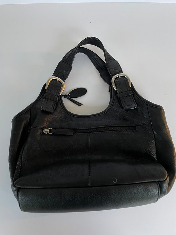 Vintage Rolfs Black Handbag with optional Shoulde… - image 4